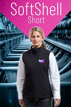 softshell short snelbedrukking